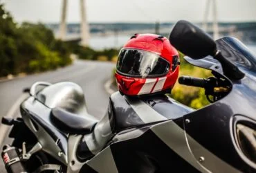 motorcycle helmet on haybusa