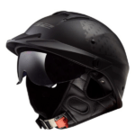 LS2 Rebellion 1812 Matte Black Half Helmet