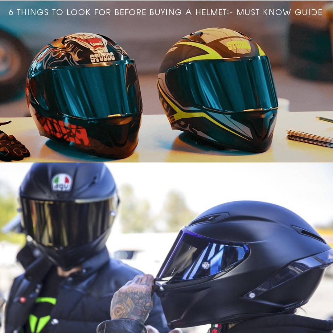 Things to be considered while choosing a helmet