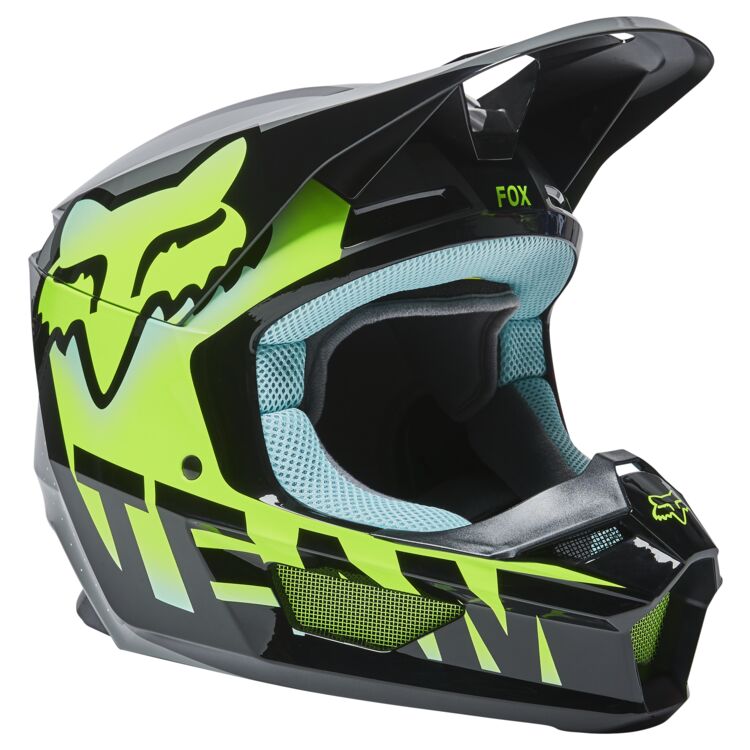 Fox Racing V1 Trice Helmet- Meets ECE 22.05 and/or DOT certifications